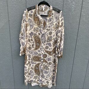 QUE Brand Sheer Dress NWT 8